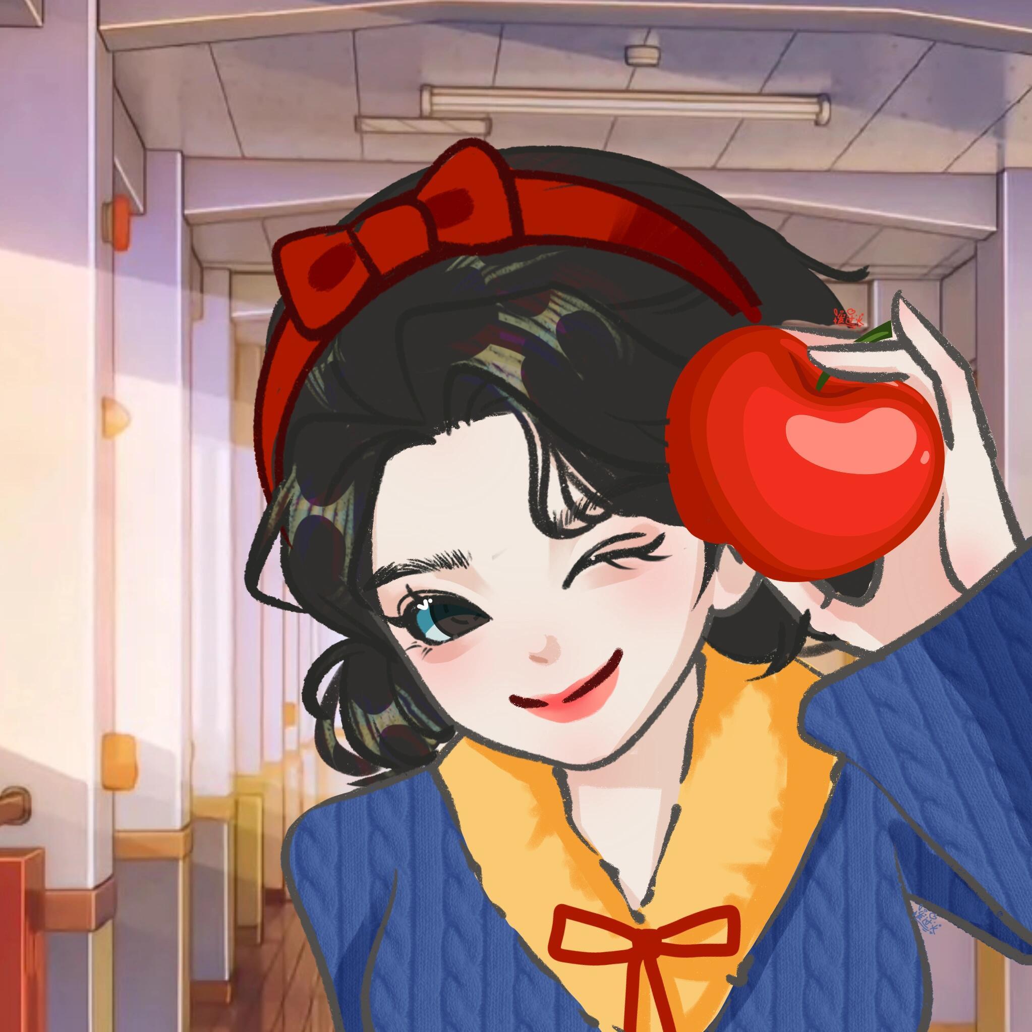 迪士尼公主手绘头像