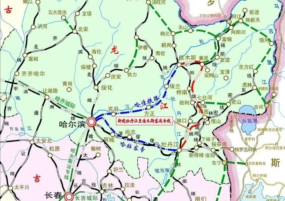 牡佳高铁线路图图片