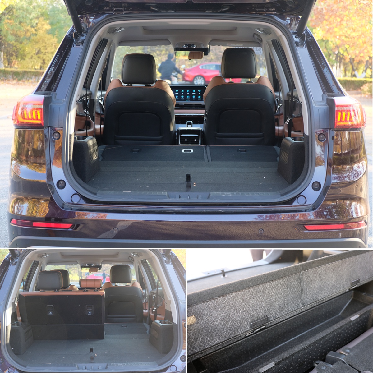 得益于较大的车身尺寸,瑞虎8 plus的后备箱空间非常宽敞,第二排座椅