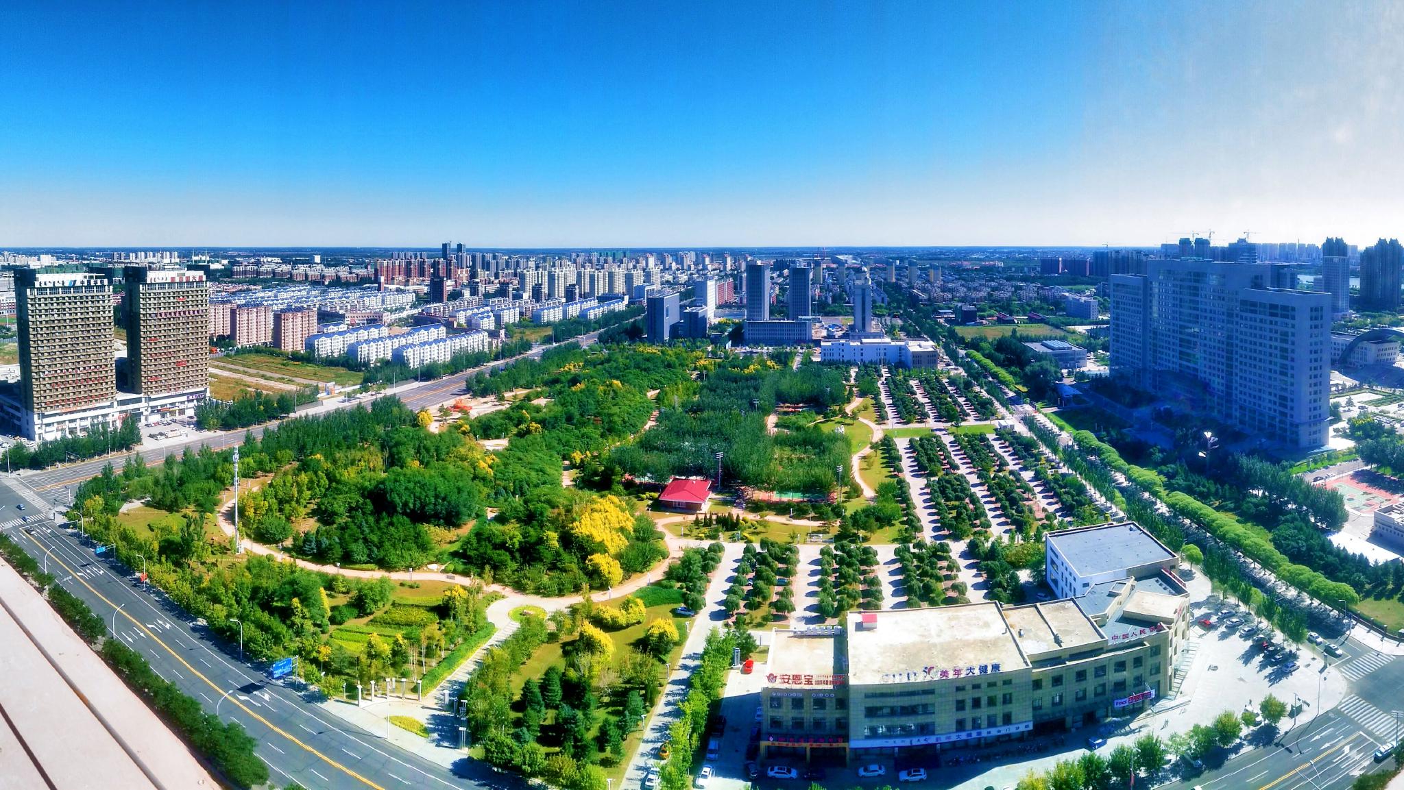 通辽市城市建设全景图一,原创拍摄