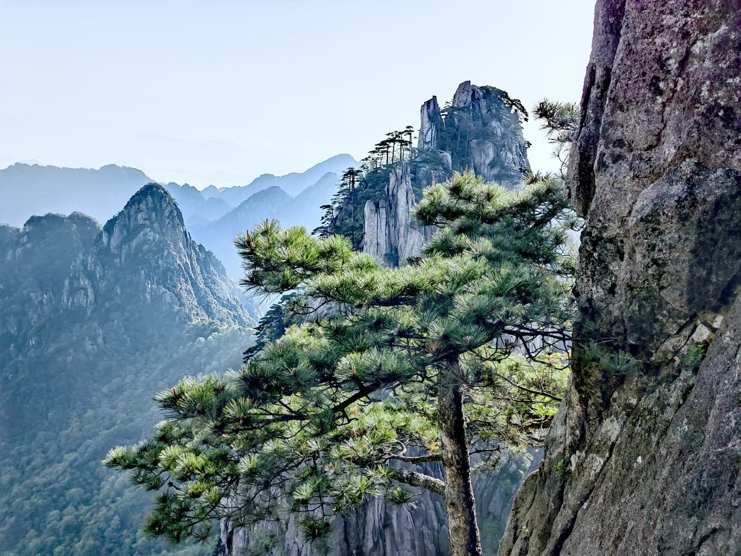 黄山始信峰晨景