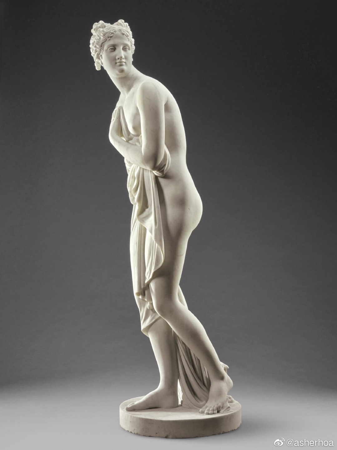 意大利雕塑家pasquale romanelli(1812 - 1887)的作品《美第奇维纳斯