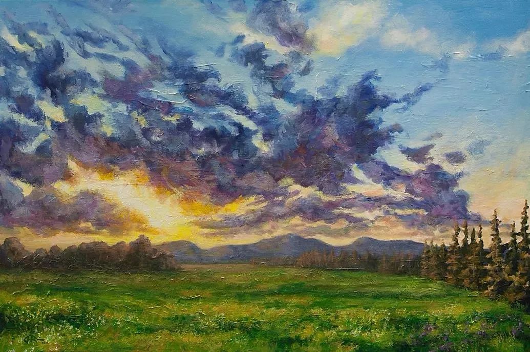 唯美壮丽的印象派油画风景,美极了