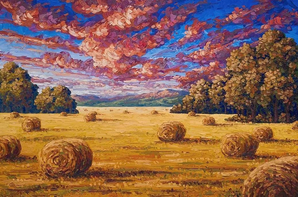 唯美壮丽的印象派油画风景美极了