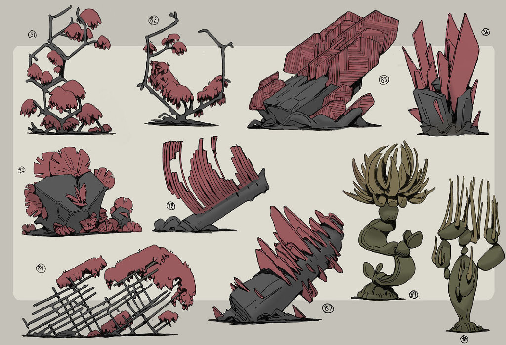 一组异世界植物插画设计~ br ba