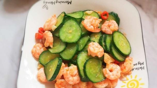 想要低脂减肥餐,那就来份青瓜炒虾仁