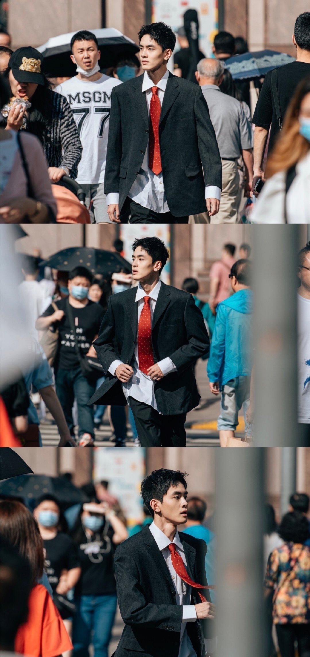 正装翩翩少年。 一眼就很惊艳……