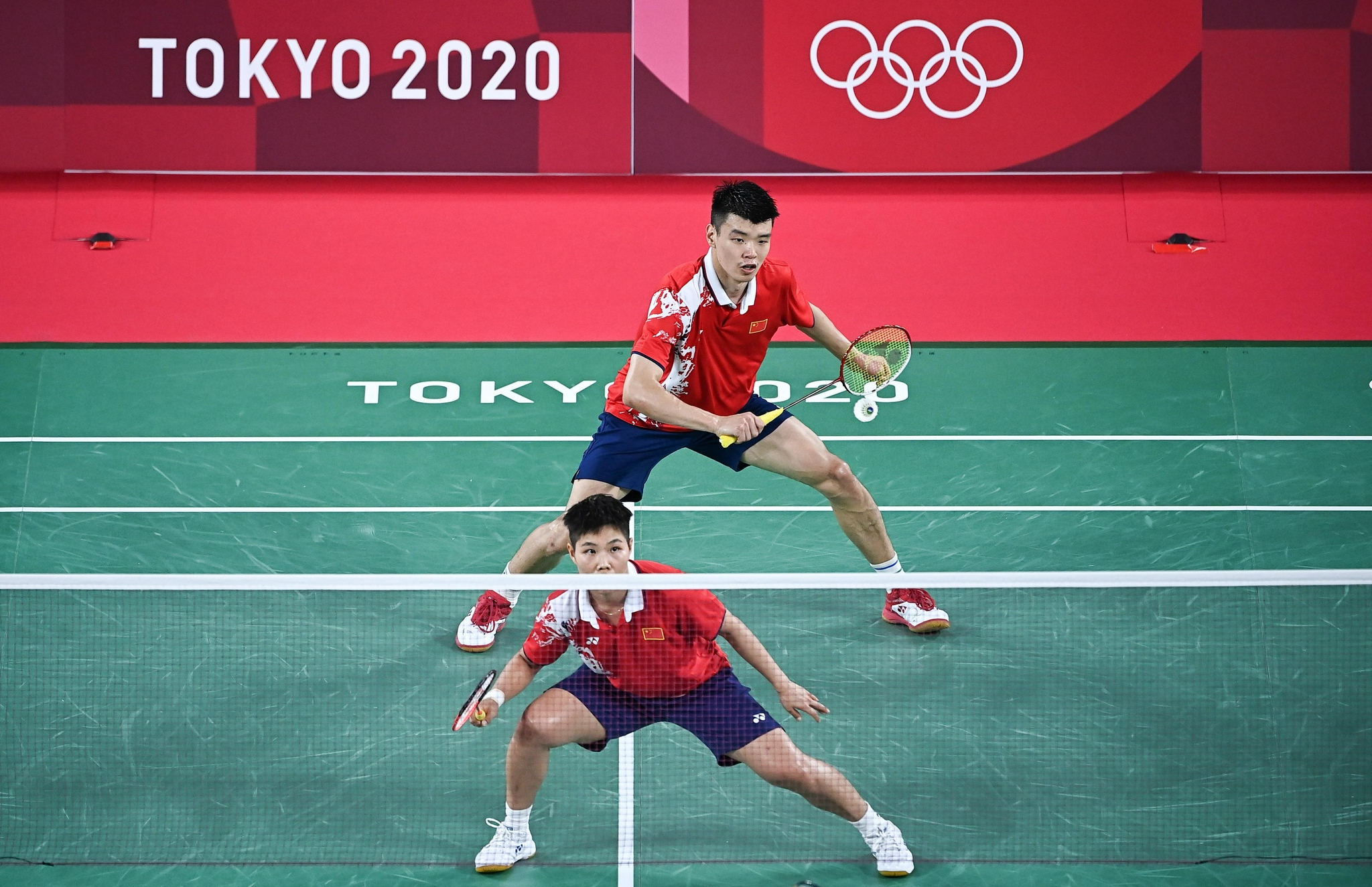 (东京奥运会)羽毛球——混双小组赛:王懿律/黄东萍获胜