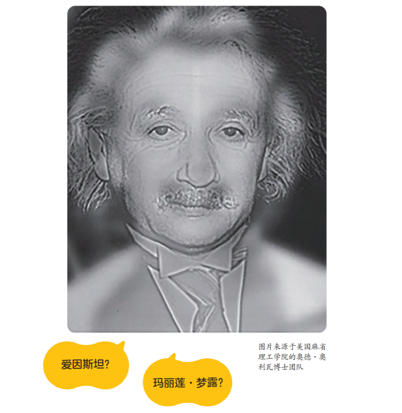如果图像中出现了爱因斯坦,就说明你能清晰地看到远处的事物,但如果是
