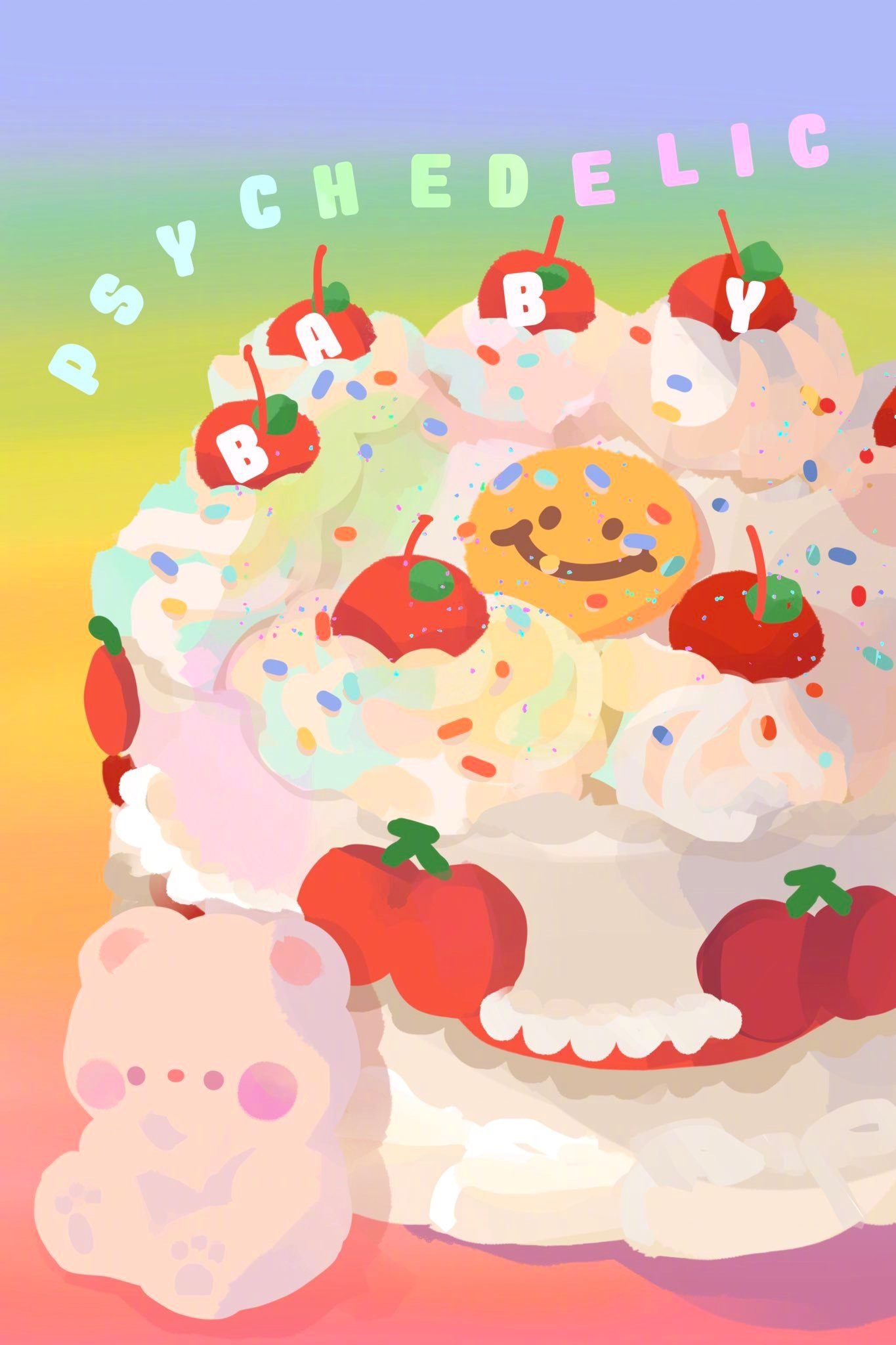 好喜欢这种画风啊!甜甜软软棉花糖 插画师ins:illusbyjo