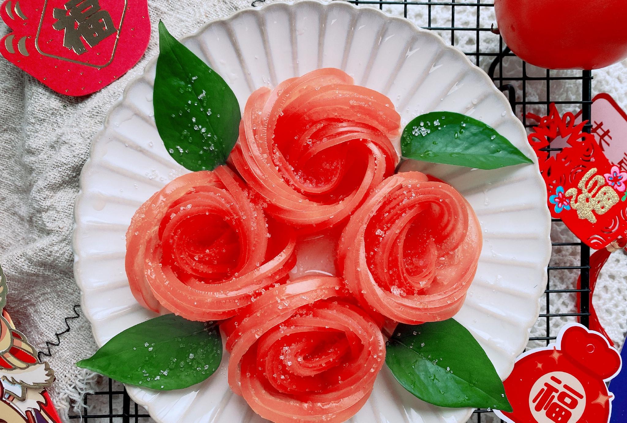 年夜饭凉菜之花开富贵,5分钟就上桌,寓意吉祥,红红火火过大年|西红柿