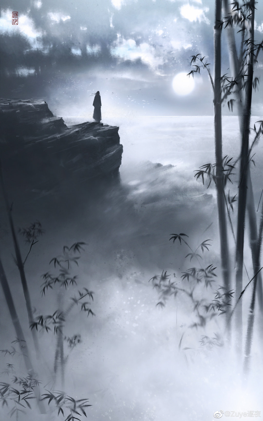 古风插画里的江湖:仗剑红尘已是癫……_高清图集_新浪网