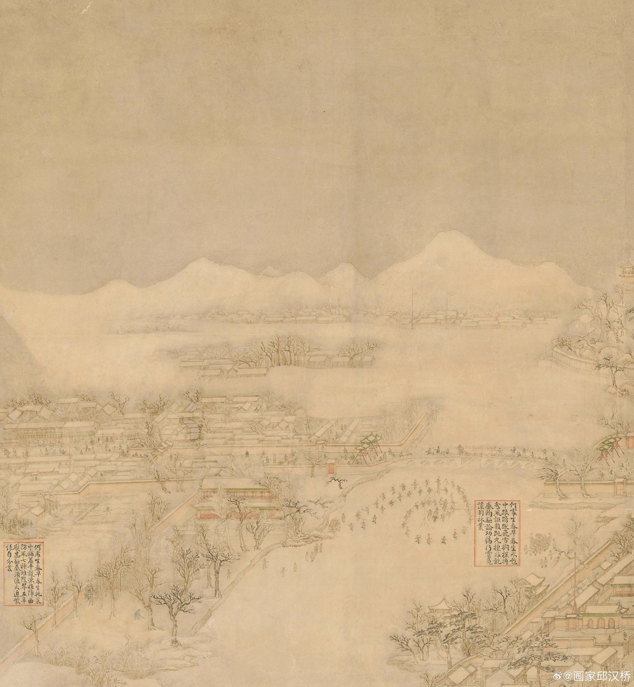 清代徐扬《京师生春诗意图》|艺术_新浪新闻