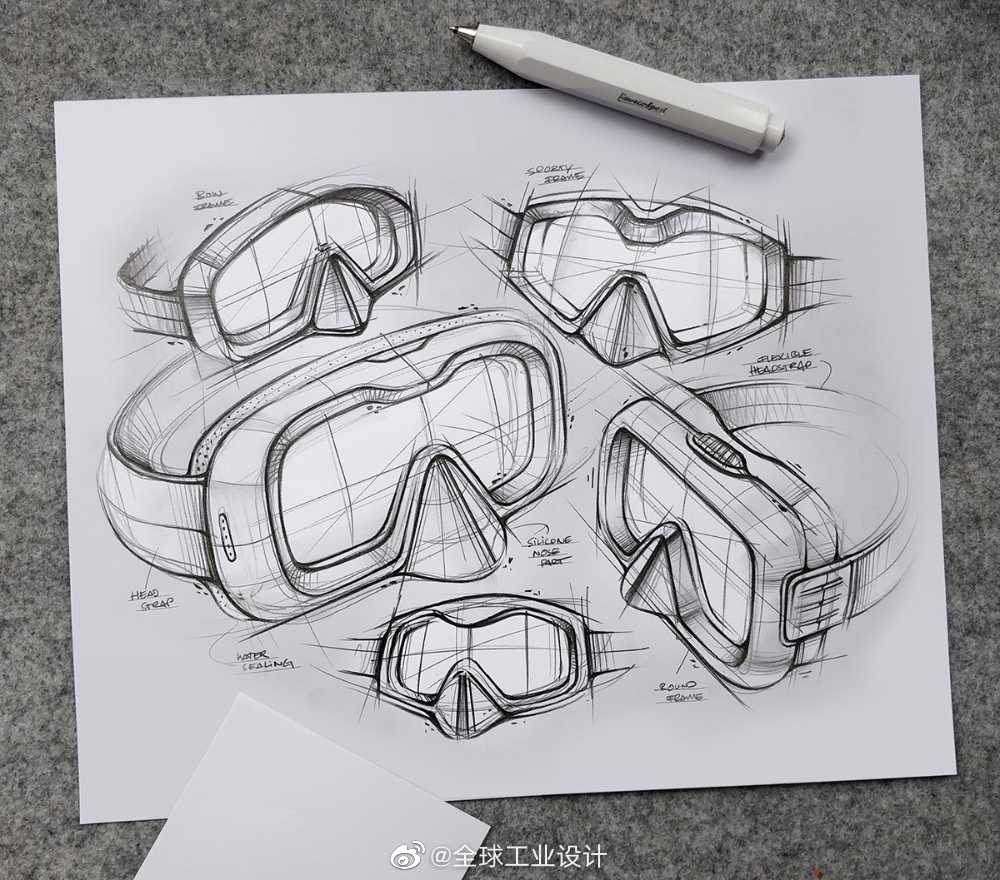 优秀眼镜设计手绘图分享_高清图集_新浪网