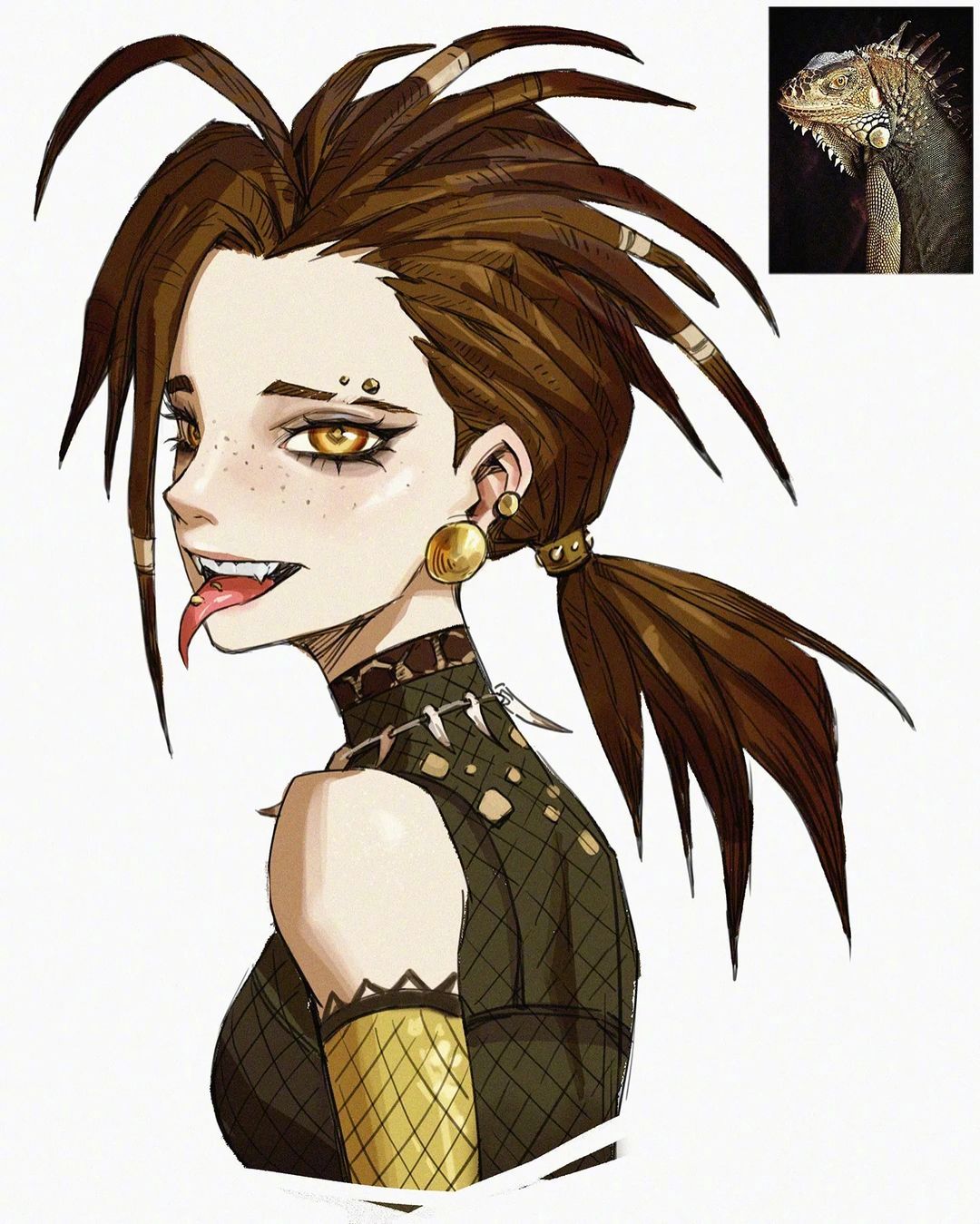 韩国太太绘制的动物拟人化狼的拟人真的帅疯了