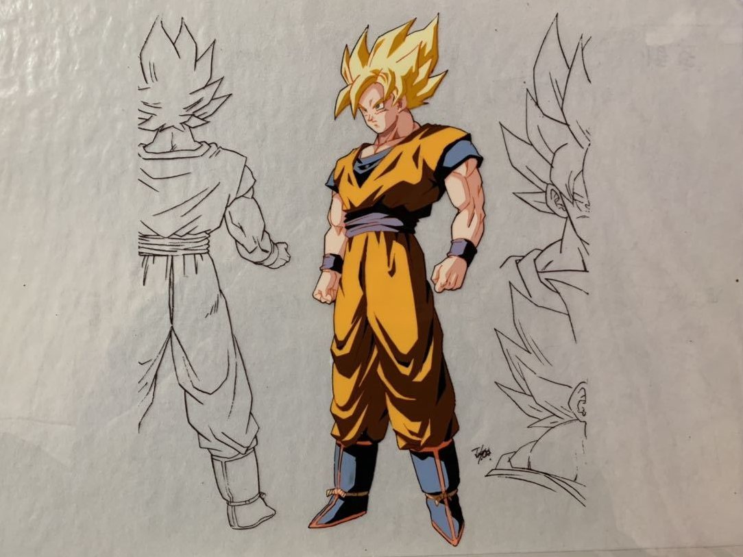 一组人造人篇时期的《龙珠z》人物动画设计稿