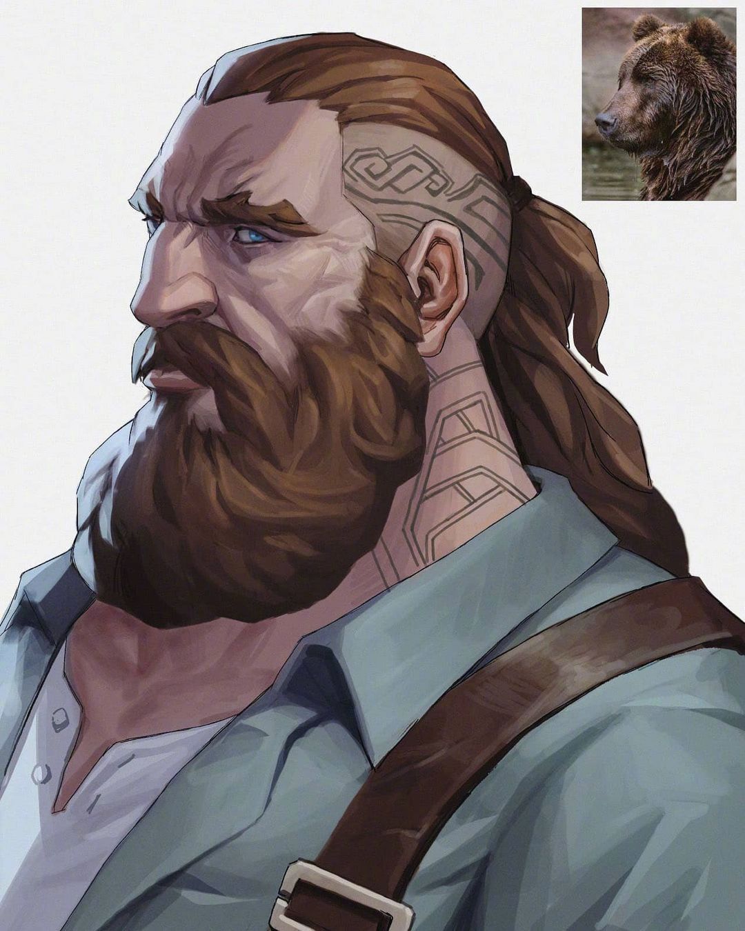 韩国太太绘制的动物拟人化狼的拟人真的帅疯了