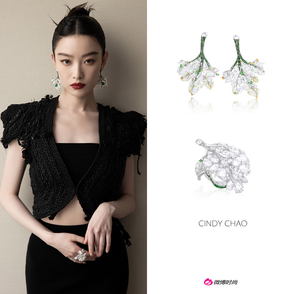 北影节红毯上@倪妮v 演绎cindy chao艺术珠宝