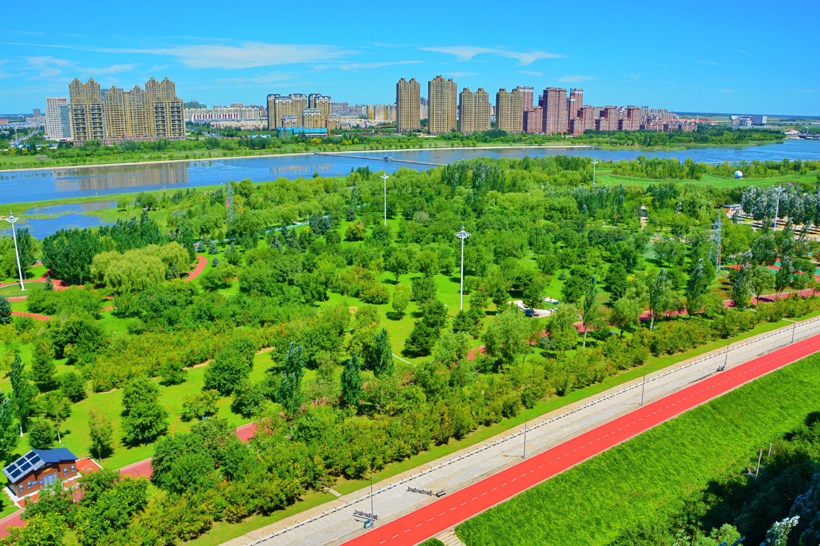 通辽市辽河公园城市建设,原创拍摄