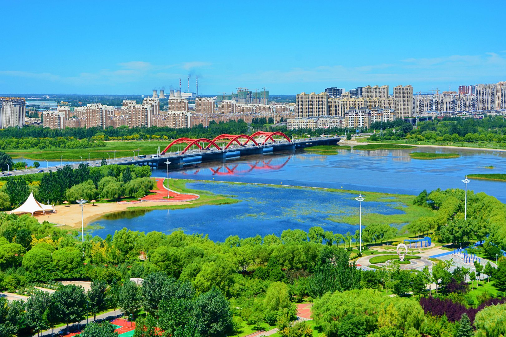 通辽市辽河公园城市建设,原创拍摄