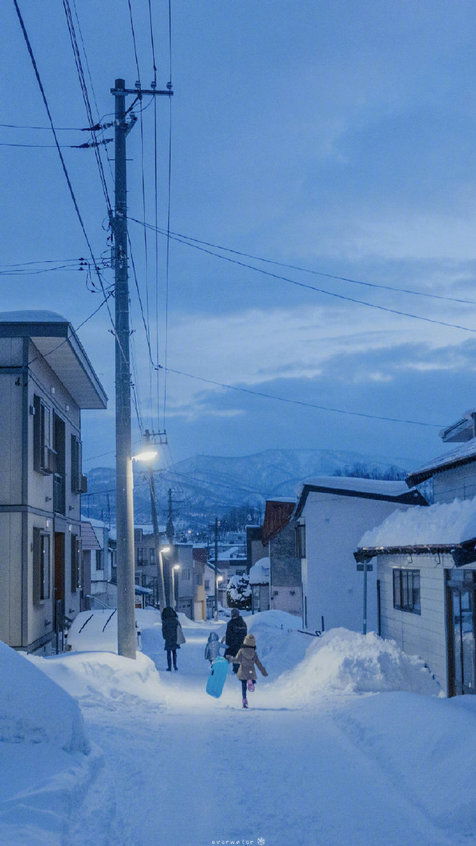 北海道的雪似情书般浪漫