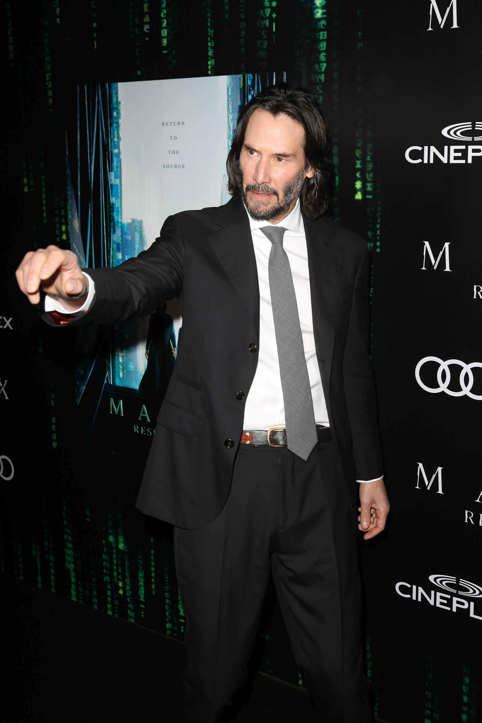 超帅基努里维斯出席黑客帝国4矩阵重启