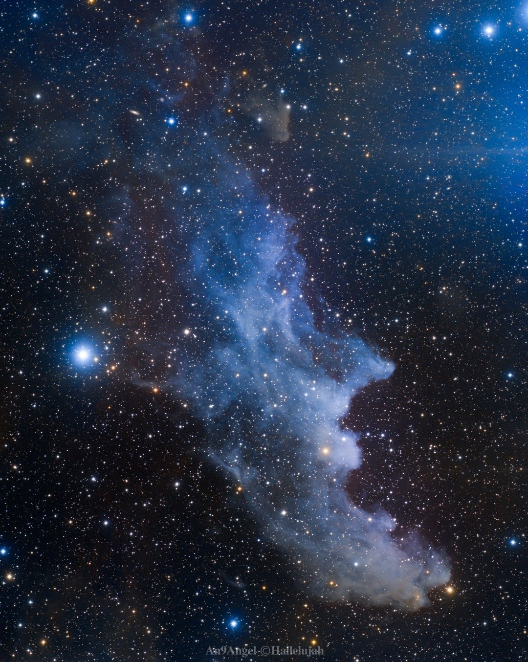 想不到这张技艺纯熟的女巫头星云的拍摄者@an9angel安久