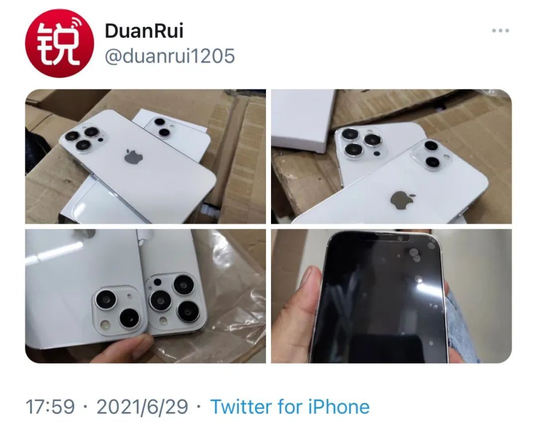 疑iphone13实拍谍照来了没有屏下指纹