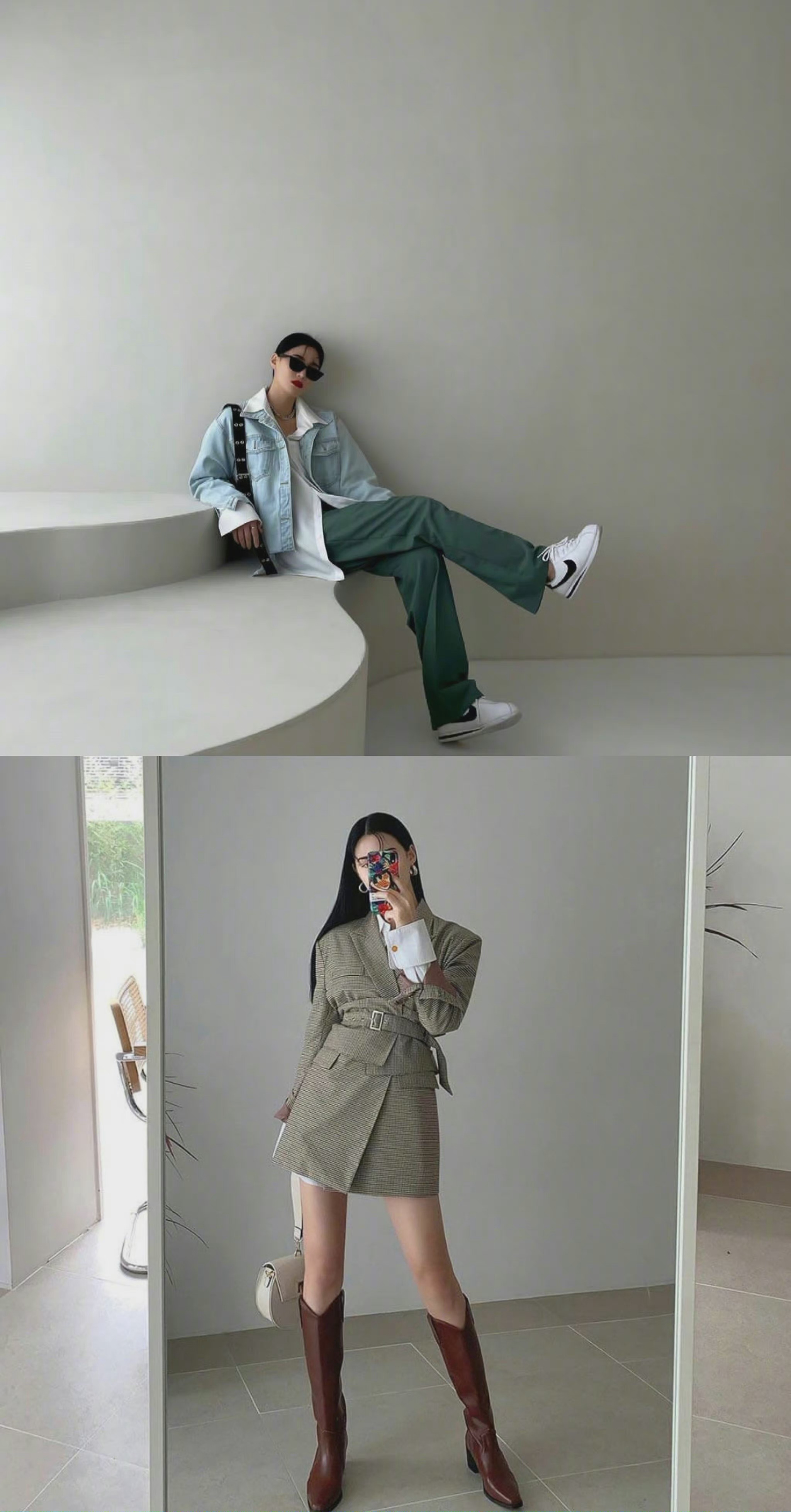 身高170的韩国模特81高个子女生时髦万分的个性穿搭参考指南