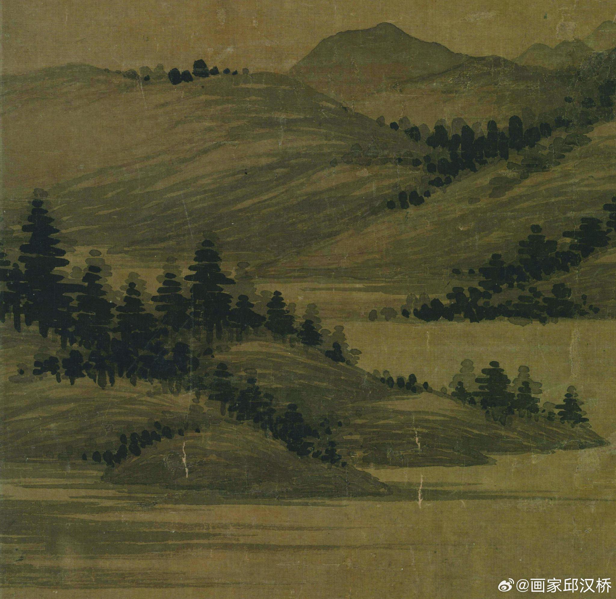 元代赵雍《溪山渔隐图》