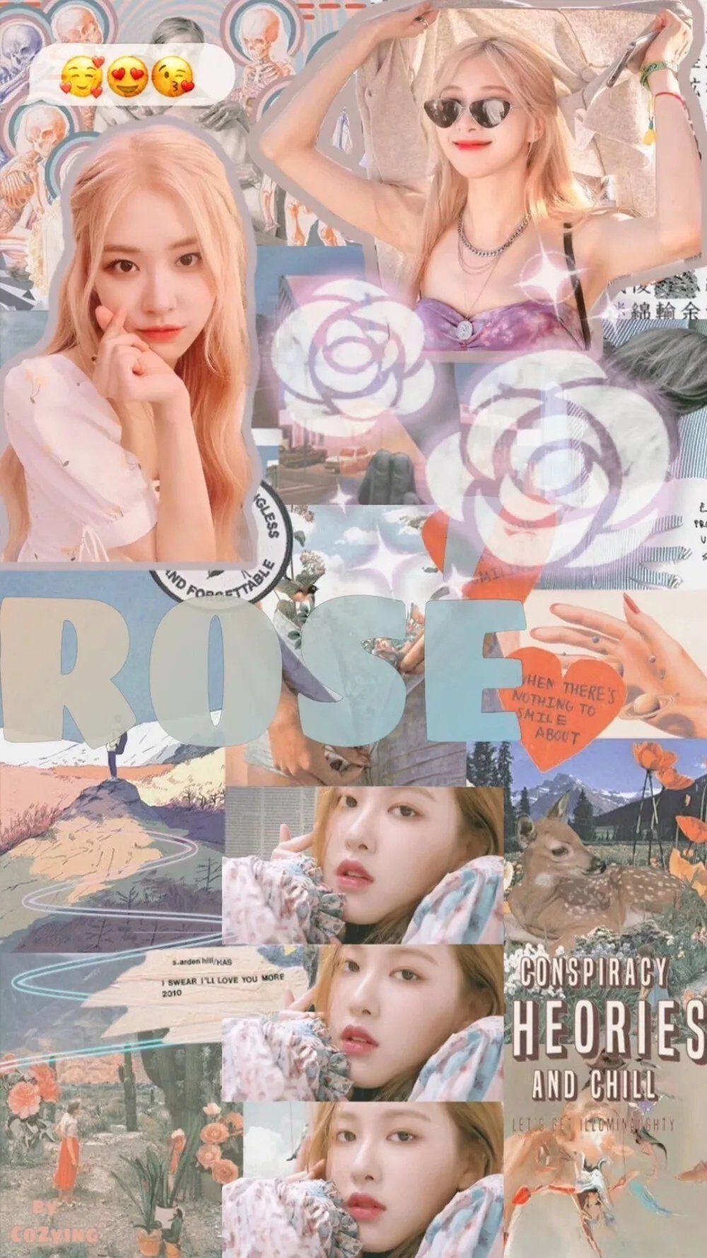 朴彩英rose拼接壁纸背景图 太美了吧_高清图集_新浪网