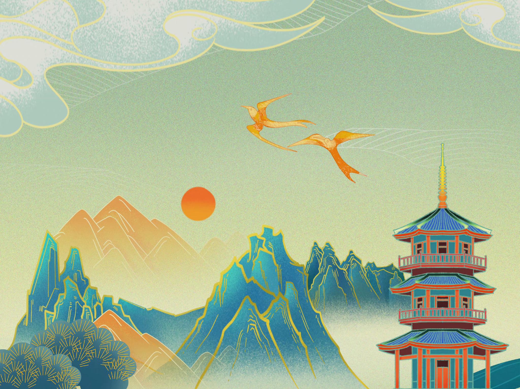 国风ipad平板壁纸|ipad|国风|壁纸_新浪新闻