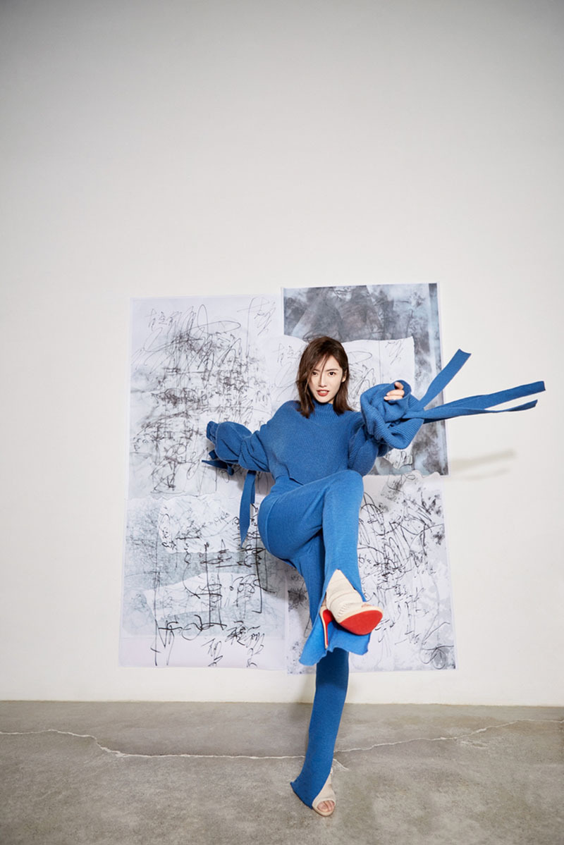 蔡文静时尚杂志写真大片