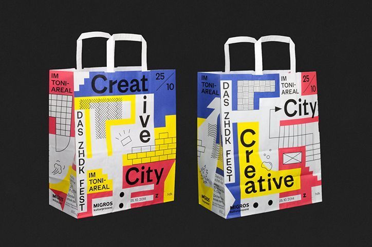 图形文字排版676767 | 手提袋设计