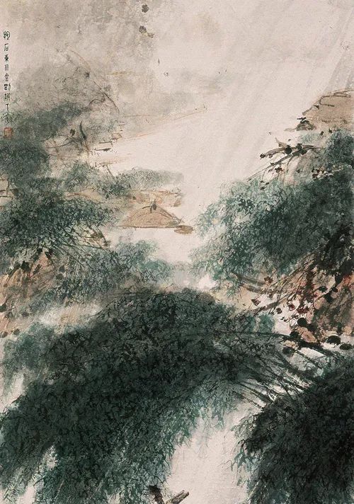 大师画雨景清润至极