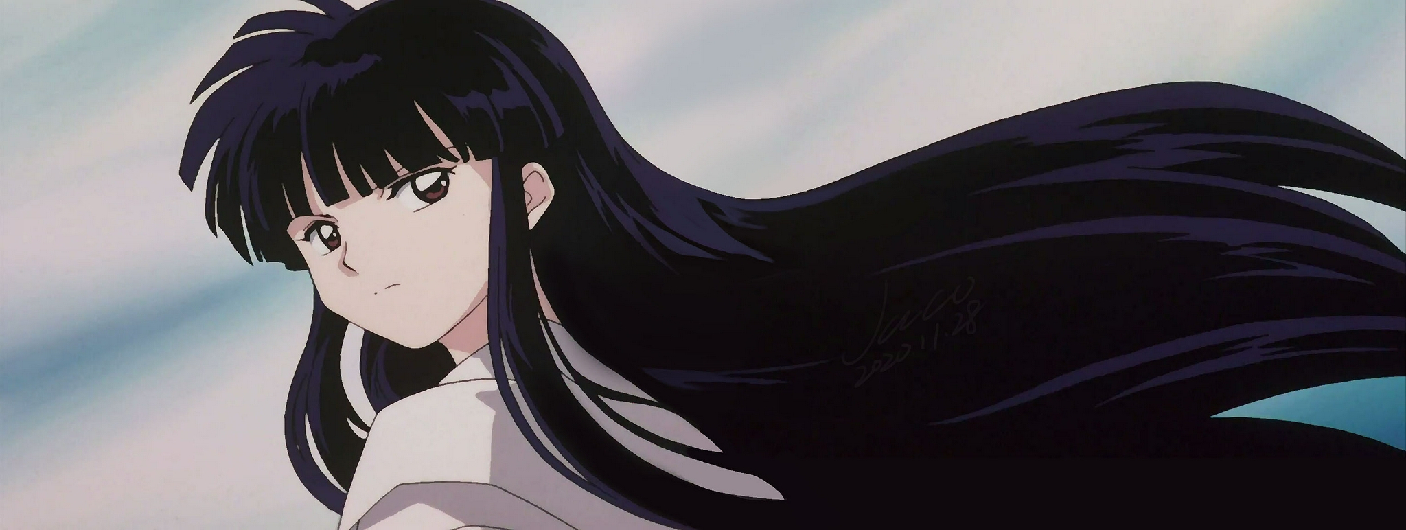 桔梗的发量让多少人羡慕自压自截自拼画质修复byjaco