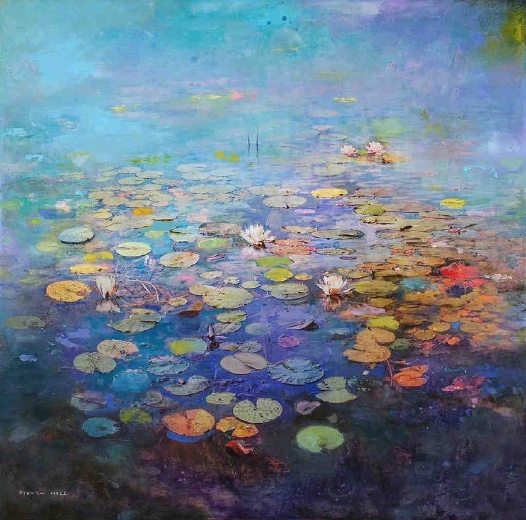 nnhall油画欣赏睡莲花