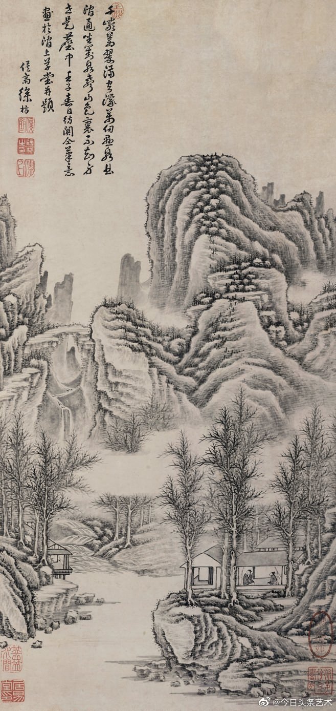 明末清初画家徐枋山水画