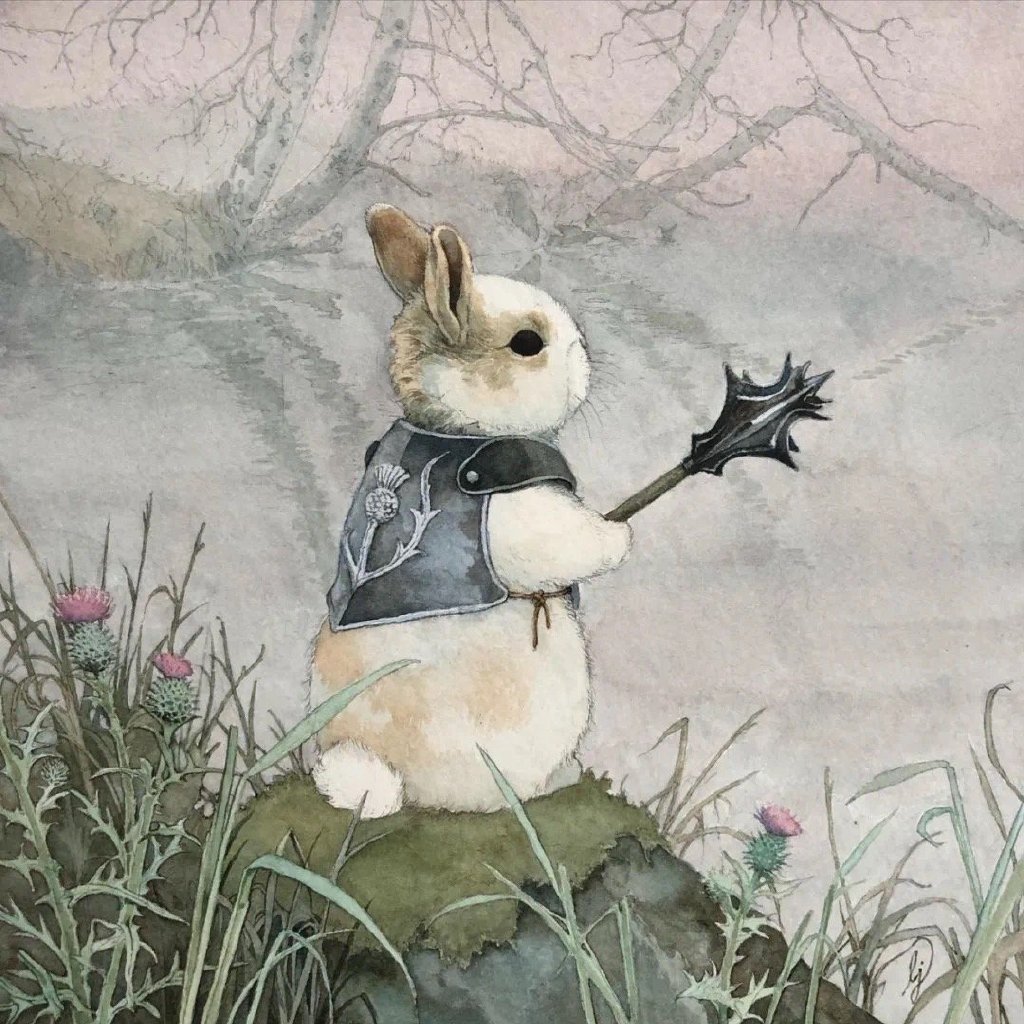一组复古风童话主题插画设计,故事性极强!