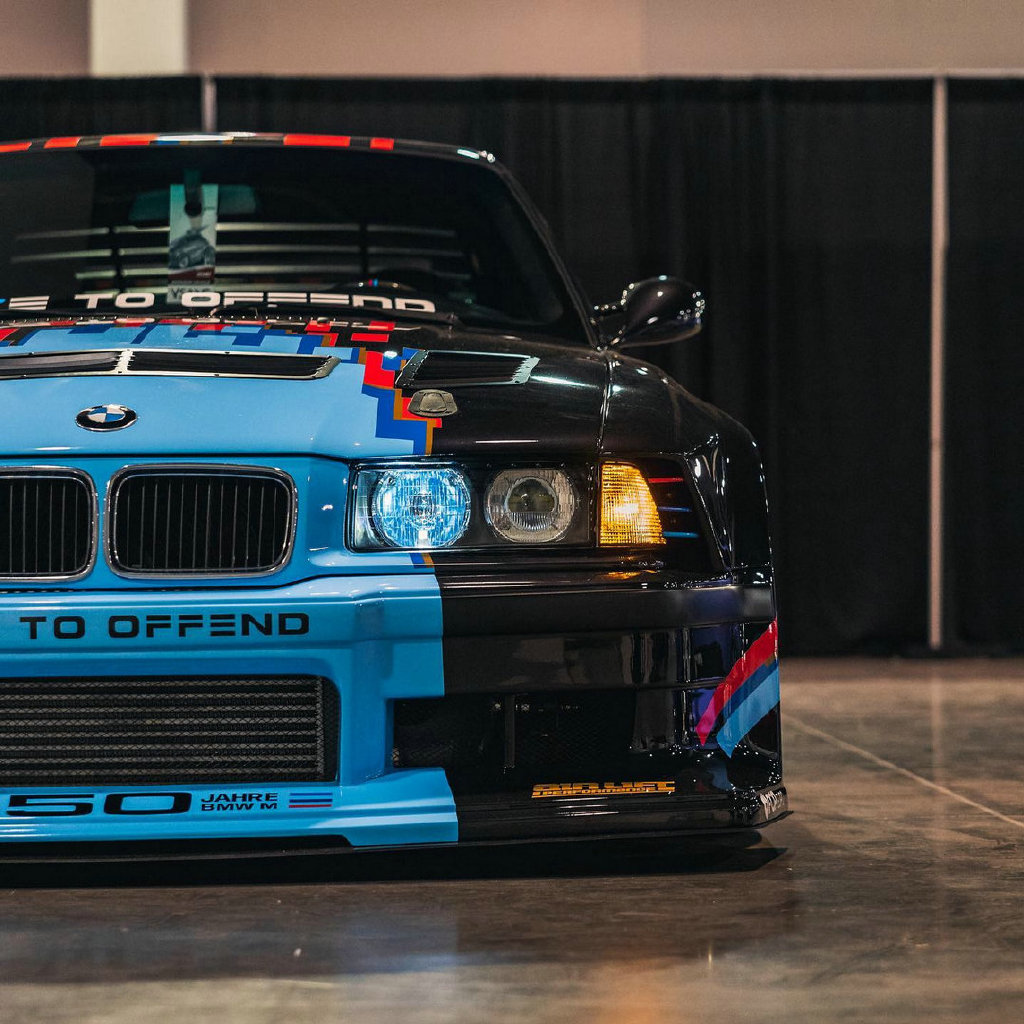 最大爆发592马力这样改就舒服了宝马m3e36上身宽体套件