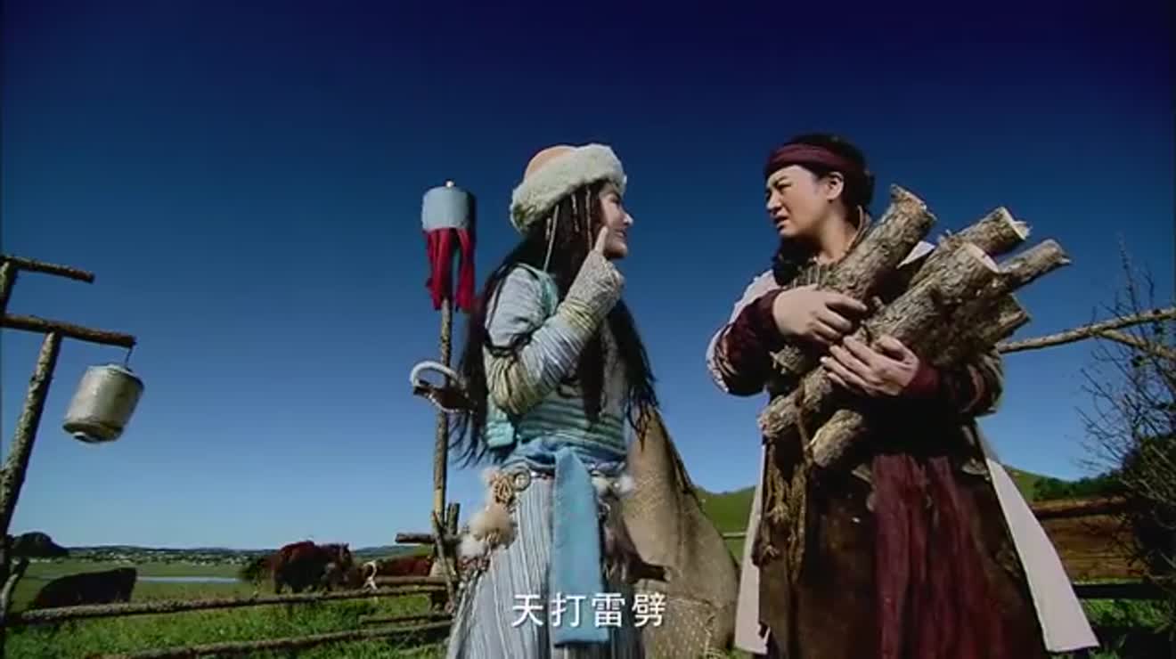 华筝教郭母写信给郭靖此时金兵南下华筝混在队伍里面