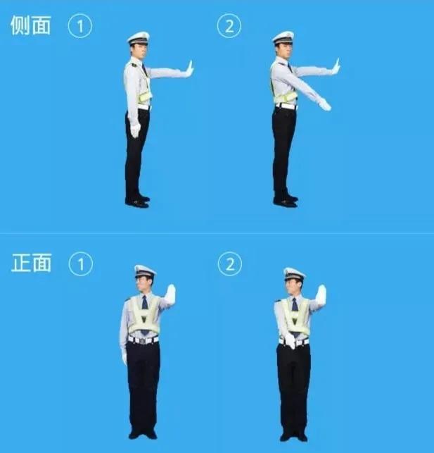 八种交警手势分不清图解大全速记方法实战演习一篇搞定