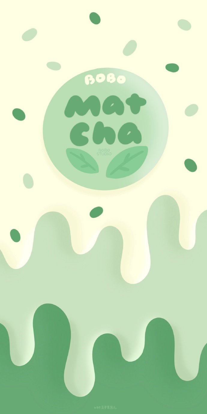 抹茶和奶酪小熊壁纸cr菠萝果酱儿