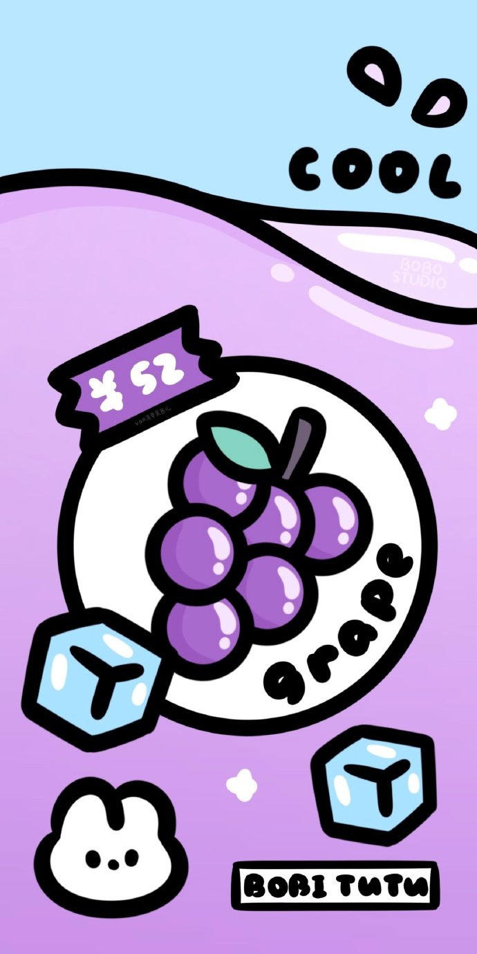 可可爱爱的熊熊兔兔冰淇淋奶茶壁纸～cr