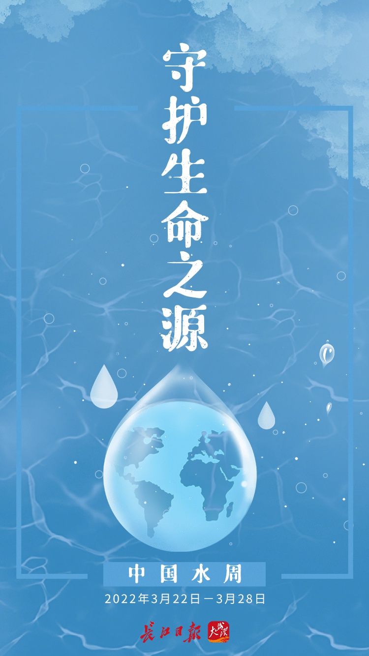 中国水周守护生命之源3月22日3月28日海报