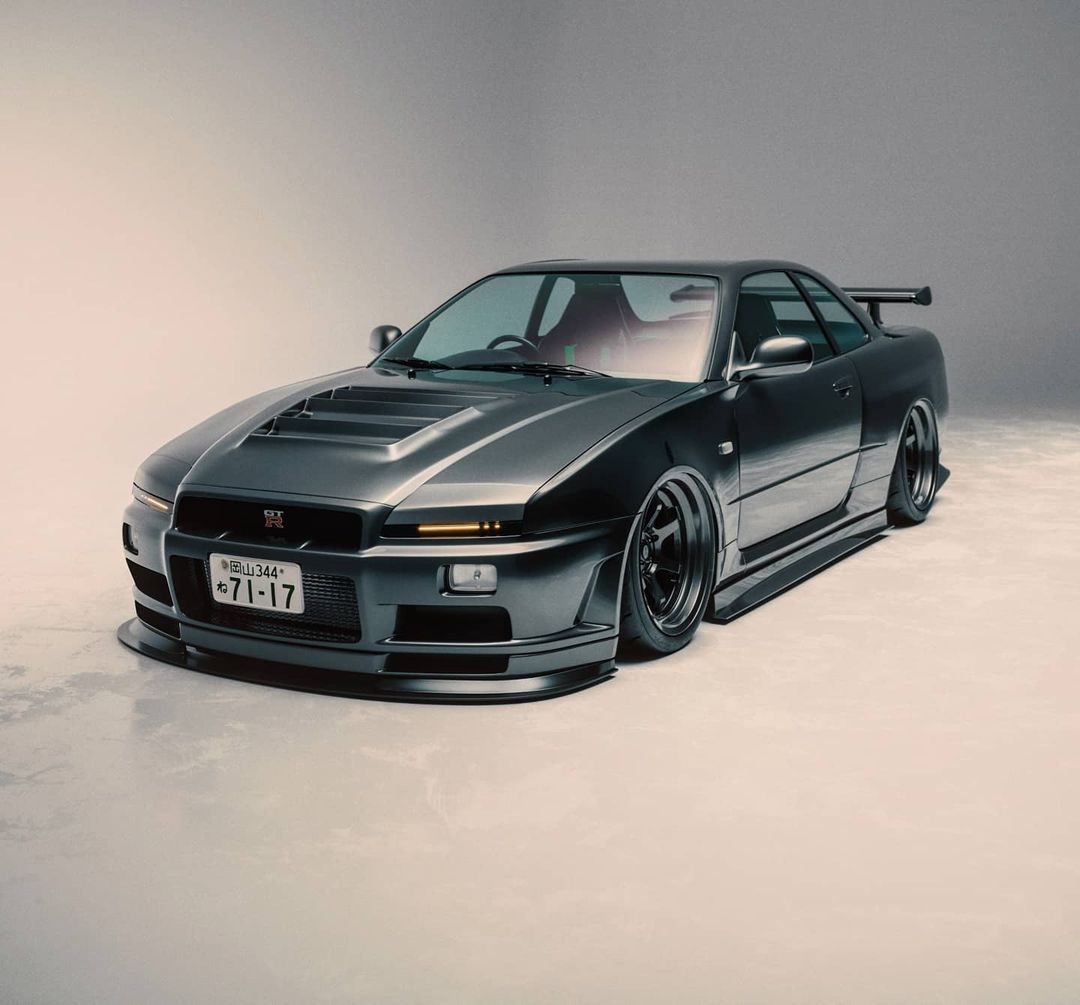 日产r34 gtr!