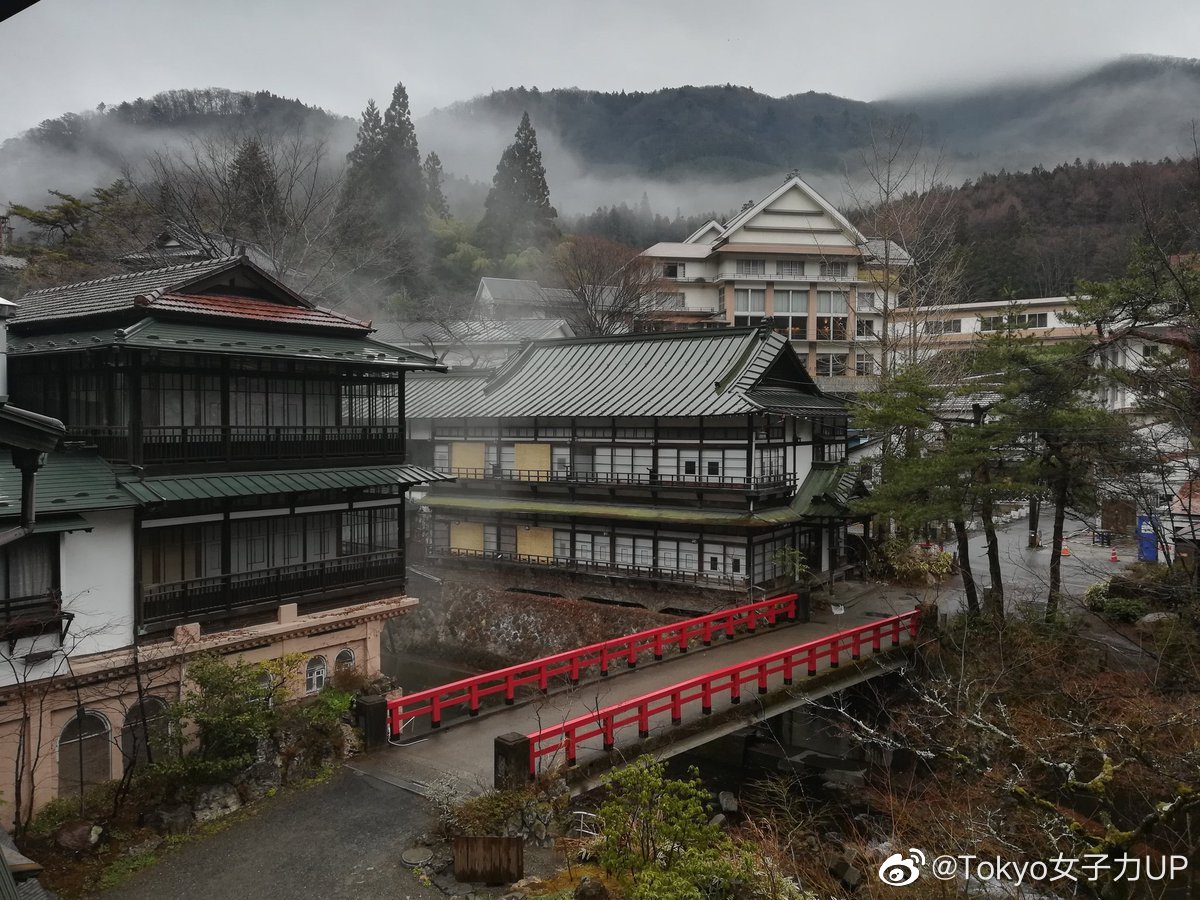 群馬県重要文化遗产四万温泉 積善館 据说是建筑的原型