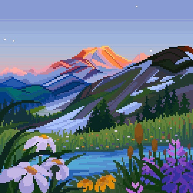 像素风景画jubilee