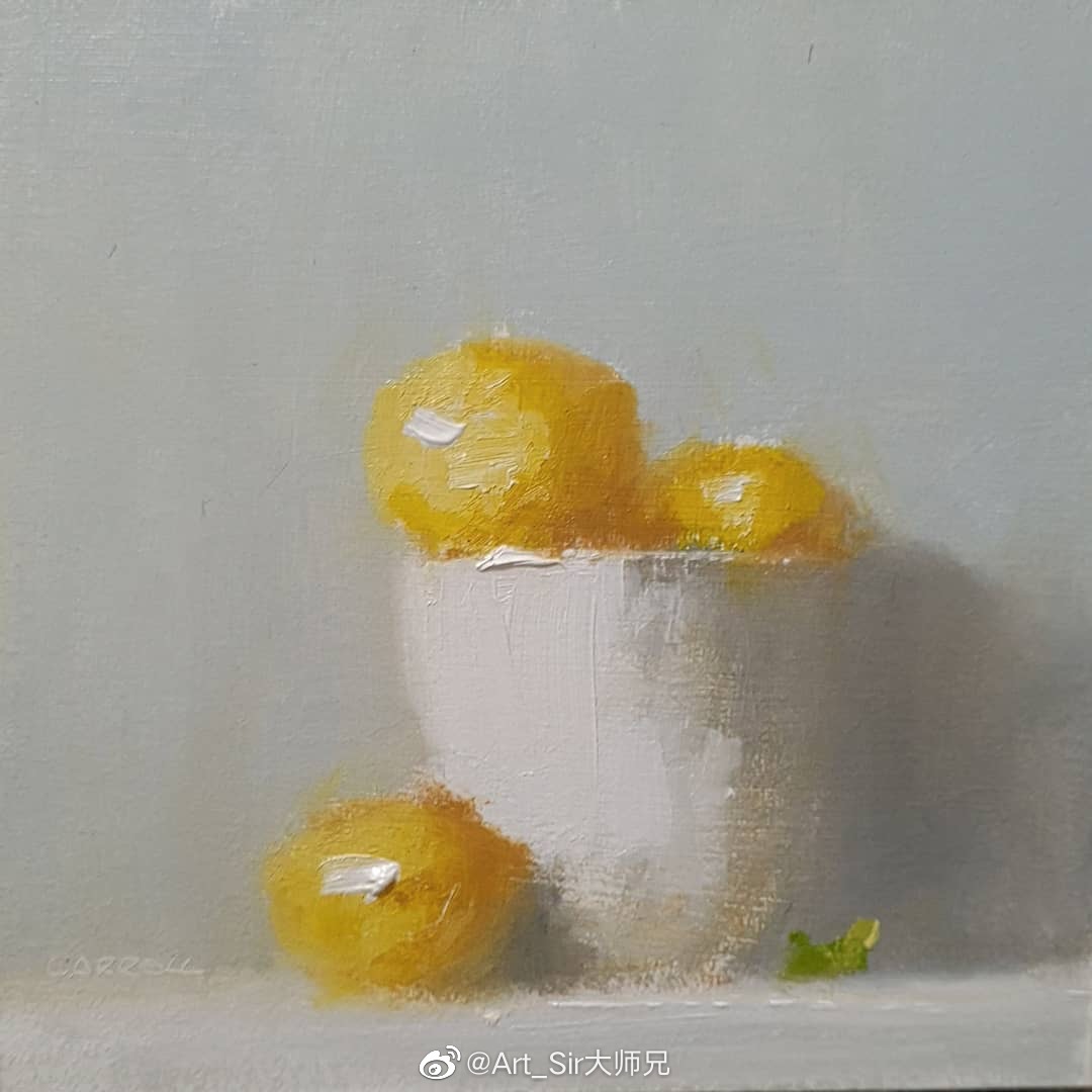 画面很舒服的高调油画静物by neil carroll