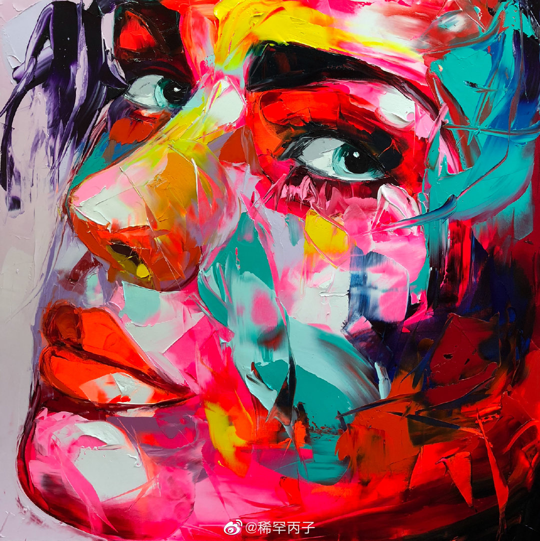 色彩丰富的肖像画